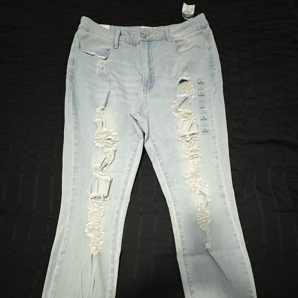 Rue21 Light Blue Distressed Jeans